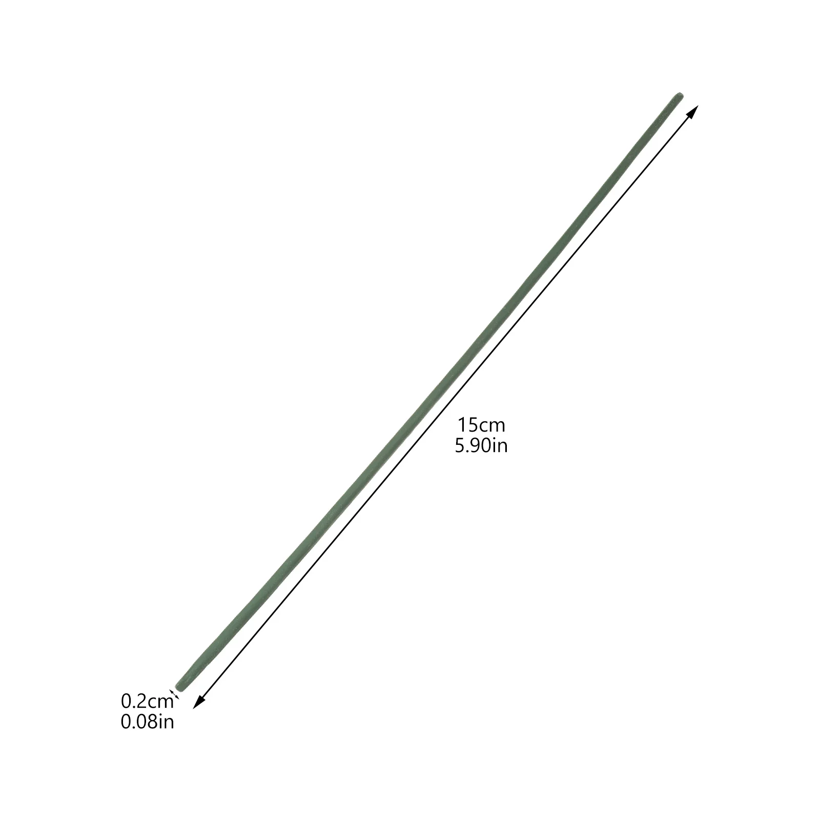15 cm 100 pezzi stelo di fiore in filo verde scuro materiale floreale artificiale per forniture di composizioni floreali decorative fatte a mano fai-da-te