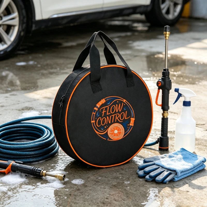 Multifunctional Portable Water Hose Storage Bag, Durable Garden Water Hose Organizer for Gardens, RVs, Camping, and Outdoor Use