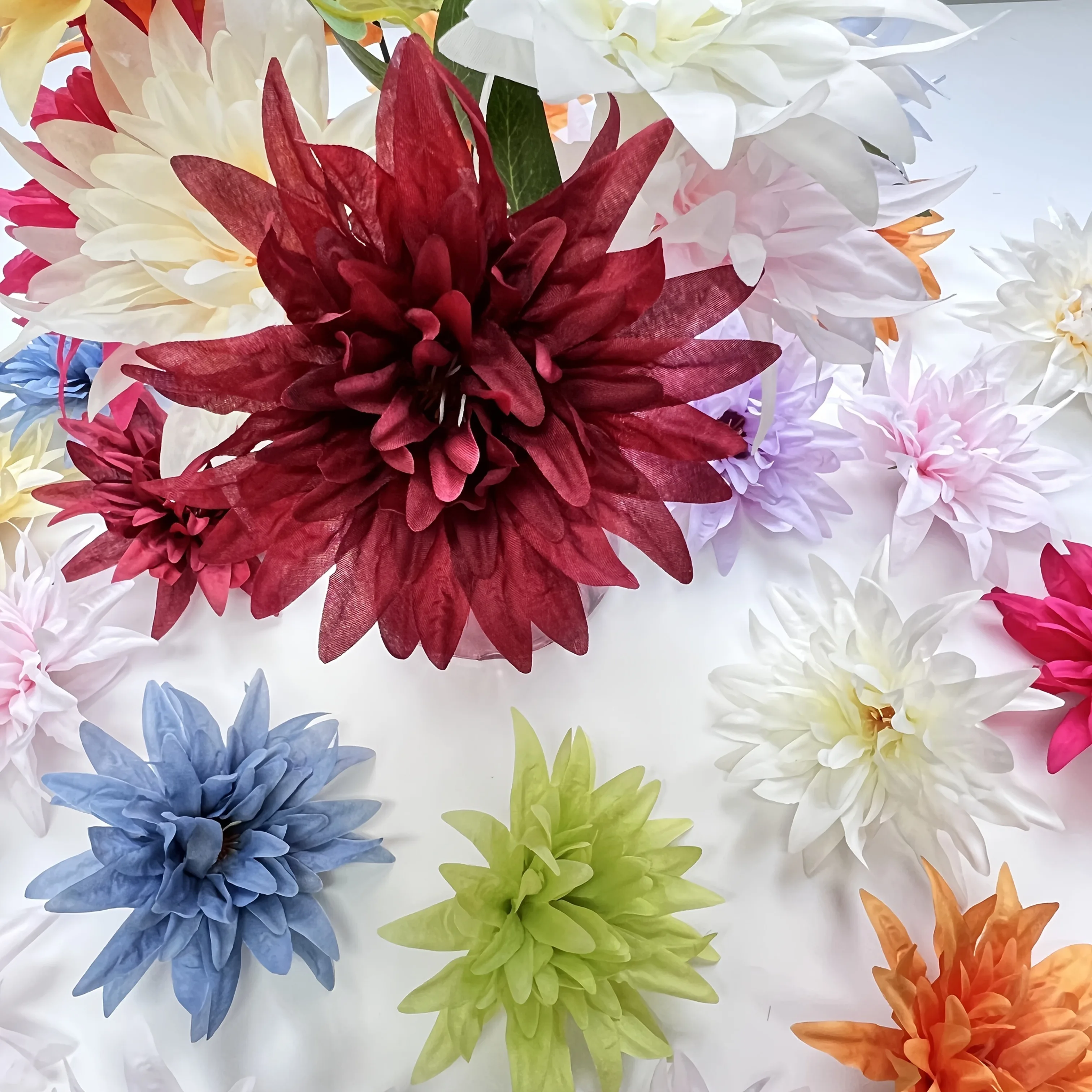 5/10 Stück künstliche Blumenköpfe, 11 cm, künstliche Blumen für Heimdekoration, Partyzubehör, Hochzeit, Hochzeit, Dekoration, DIY-Geschenke, Zubehör – Detail 7