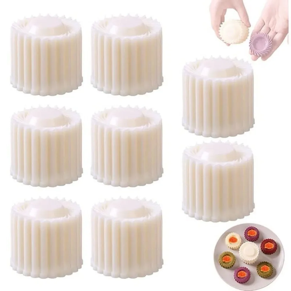 Double‑Sided Hand Press Mooncake Mold Detachable Non-Stick Dessert Baking Mold Flower Petal Interchangeable Pattern