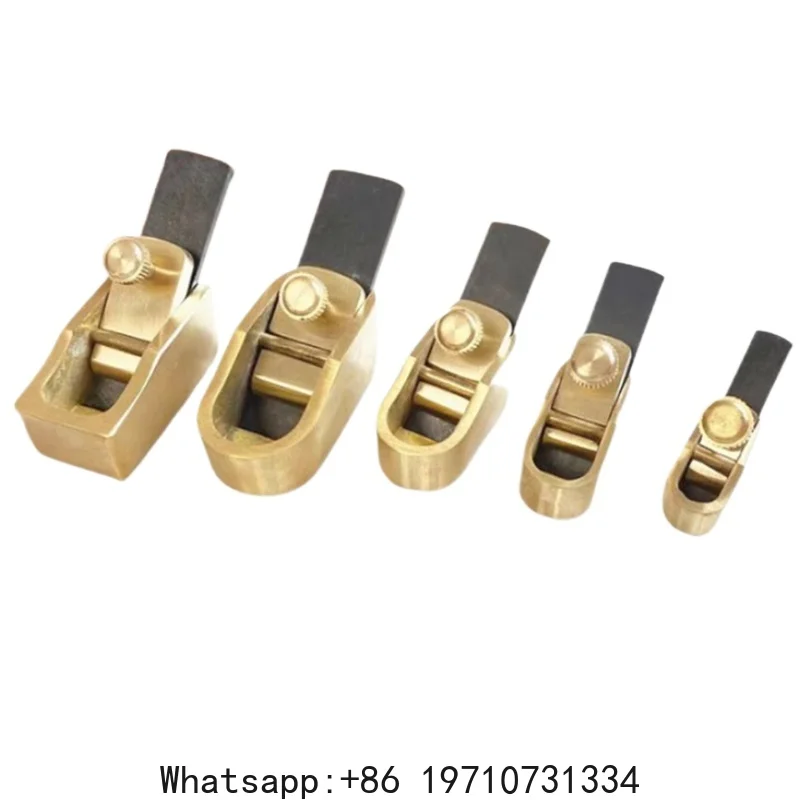 

Small Brass Convex Bottom Cutter Portable Adjustable Hand Planer Luthier Violin Thumb Copper Carving Wood Making Tools