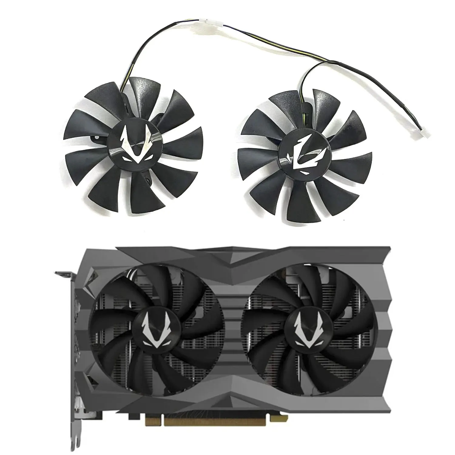 

New DIY GPU fan 4PIN 85MM GA92A2H suitable for Zotac GeForce RTX 2060 2070 GTX 1660 1660TI graphics card cooling