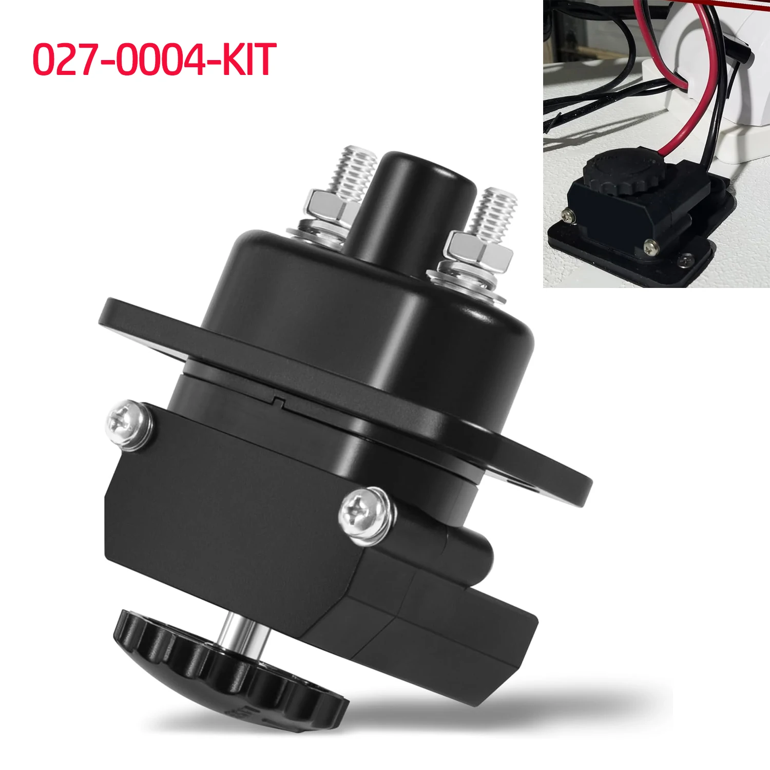 

027-0004-Kit Trolling Motor Plug and Receptacle 12V to 48V DC Power Connector For Trolling Motors Navigational Electronics DC