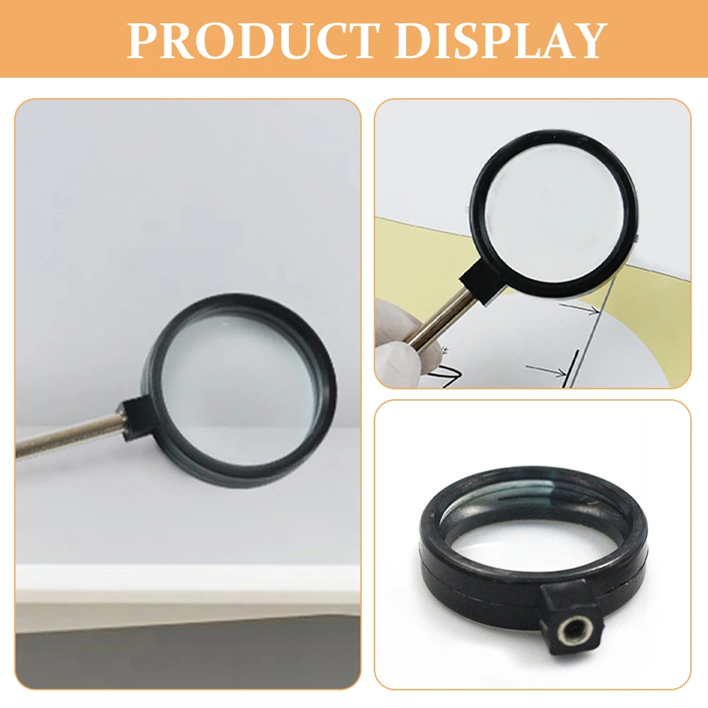 

1Set Physics Teaching Aid Optical Lens Kit Concave Convex Lenses Handheld Magnifying Glass Screen Magnifier for Learning