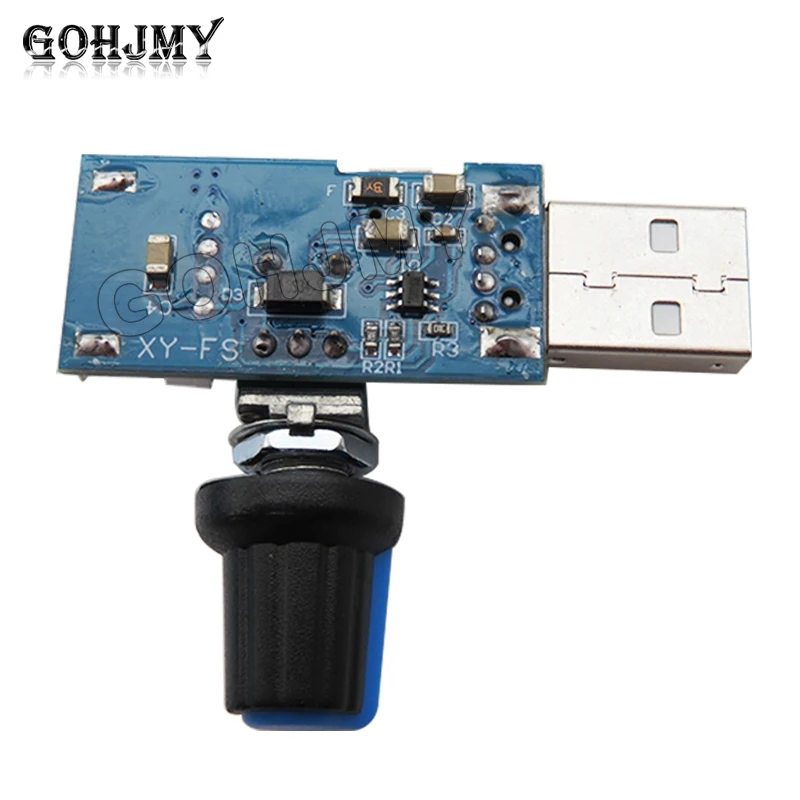Regulator prędkości wentylatora USB, regulator prędkości wiatru i objętości powietrza, rozpraszanie ciepła, wyciszenie, wielobiegowy akademik biurowy, nocny