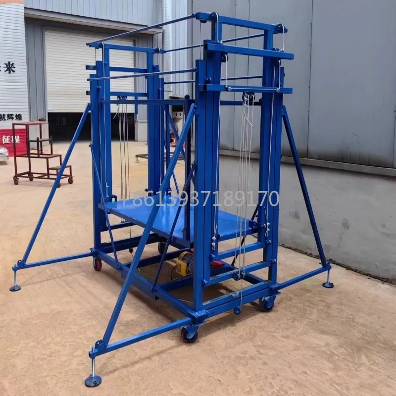 

New 2-15m Scissor Lift Scaffolding Electric Scaffolding Lift Mobile Scissor Shear Fork Wheel Platform