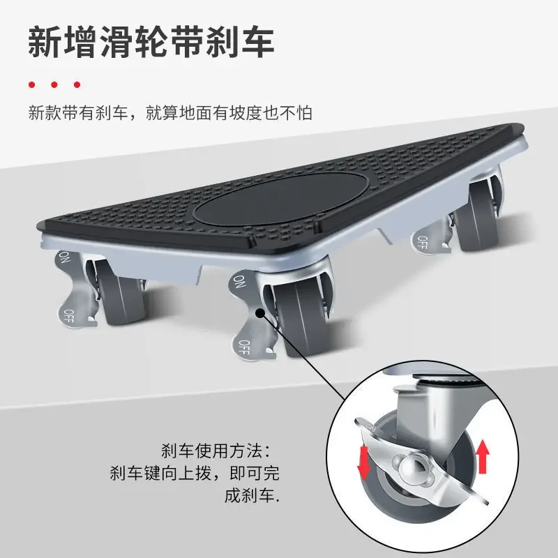 Labor-saving moving spinner wheels with brakes, refrigerator beds, cabinets, heavy objects, furniture movers, pulley tools