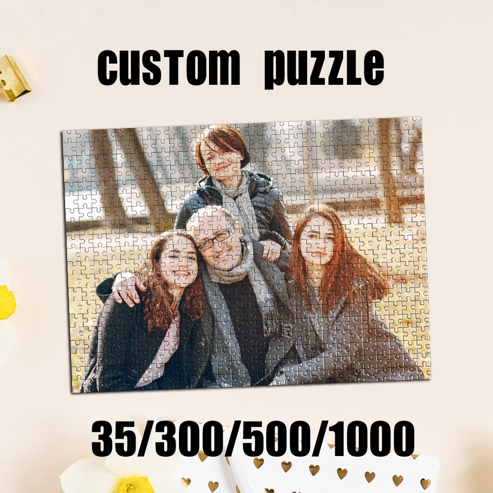 35/300/500/1000 Stück personalisiertes Foto-Puzzle-Familienalbum, Hochzeits- und Valentinstags-Gastgeschenke, Galentinstags-Gastgeschenke