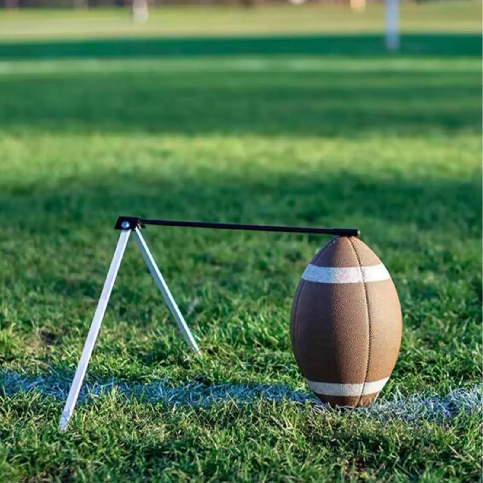 

Football Kicking Tee Adjustable Any Size Ball with Organizer Bag Flexible Rugby