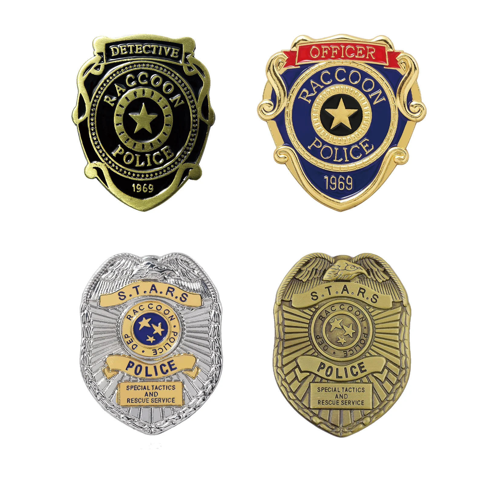 لعبة المقيم الشر الراكون مدينة بروش شارة الخطيئة قوة ليون خريطة محطة شرطة المدينة المباحث الصدر شارة لعب الأدوار هدية #1