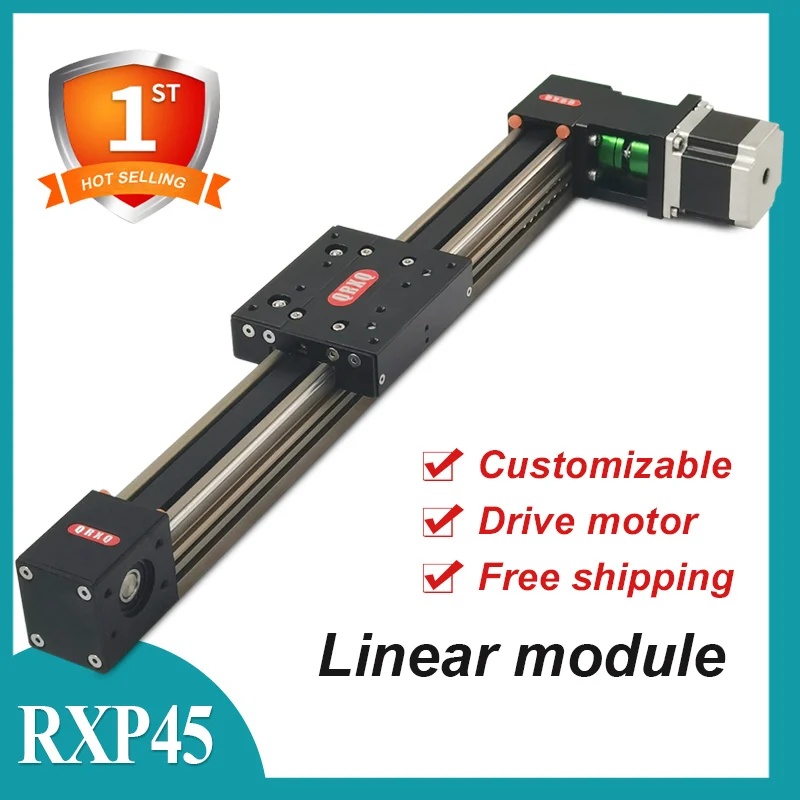 

Моторизованный линейный слайд с ЧПУ, линейный привод, включая шаговый двигатель, бесплатная доставка, встроенный ленточный тип модуля