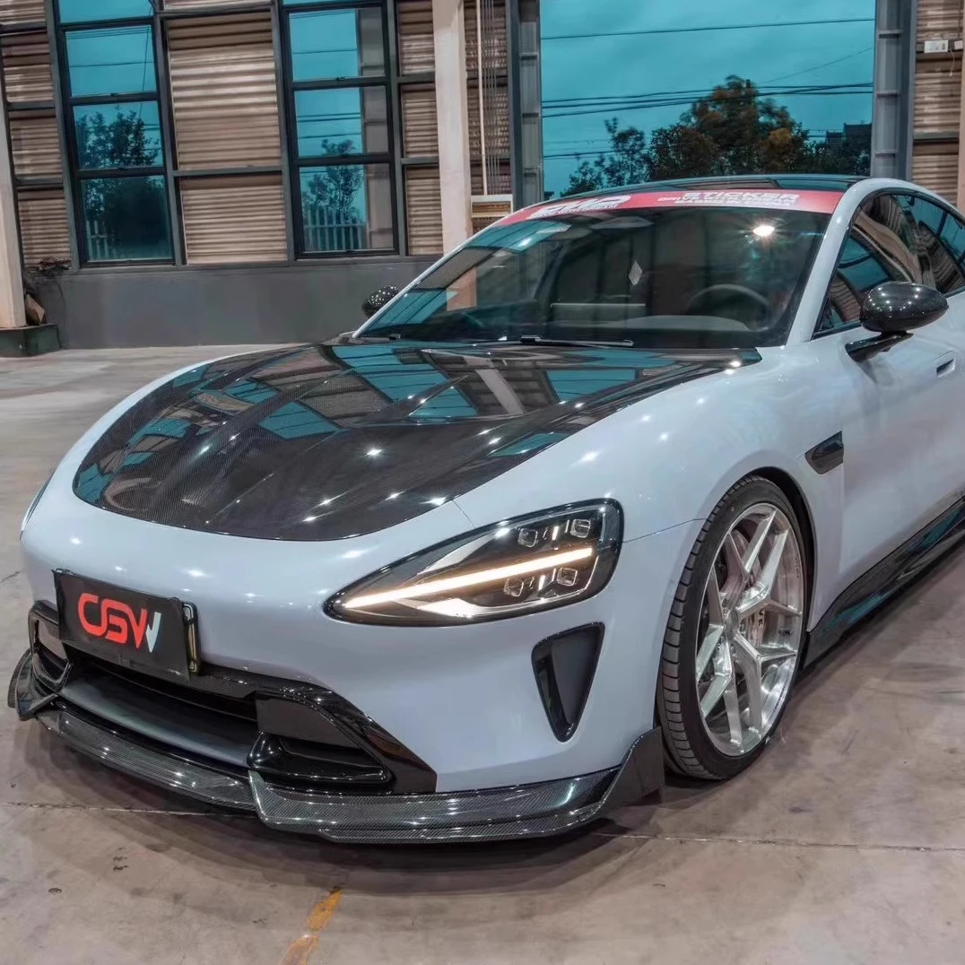 

Suitable for mi SU7 upgraded CGW carbon fiber surround kit, front lip, rear lip, side skirt, tail, hood