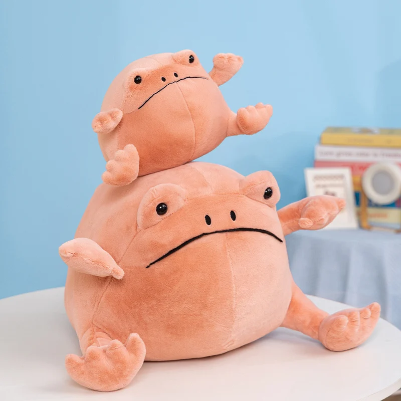 Cute 3 Colors Simulation Rain Frog Plush Toy Stuffed Animal Doll Cozy Sofa Bedroom Ornament Lovely Birthday Present Boy Girl Kid