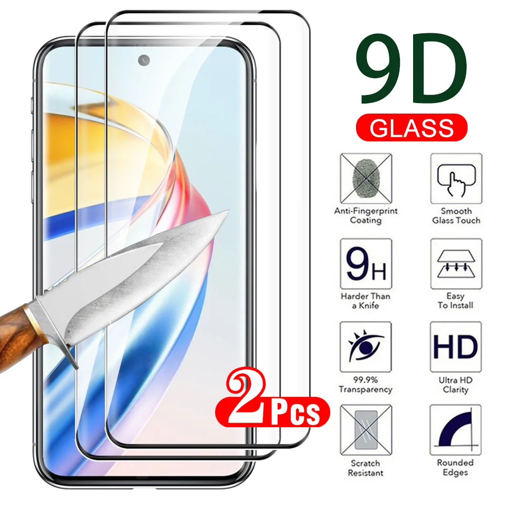 2pcs Full Cover curved Protective glass For Honor X9b 6.78 inches 5G For Honor x 9b x9 b X50 X 50 honorx9b Screen protector