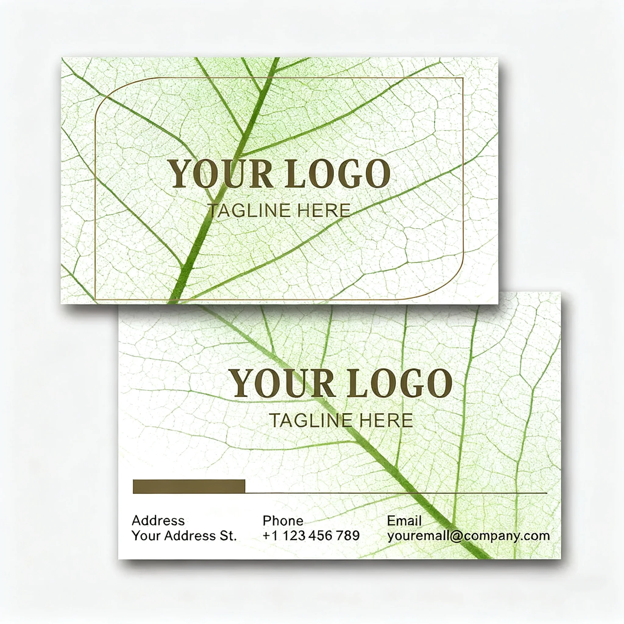 

Personalized Thank You Cards for Business - Custom Double Sided Cards with Logo for Clients, Wedding Favors and Gifts