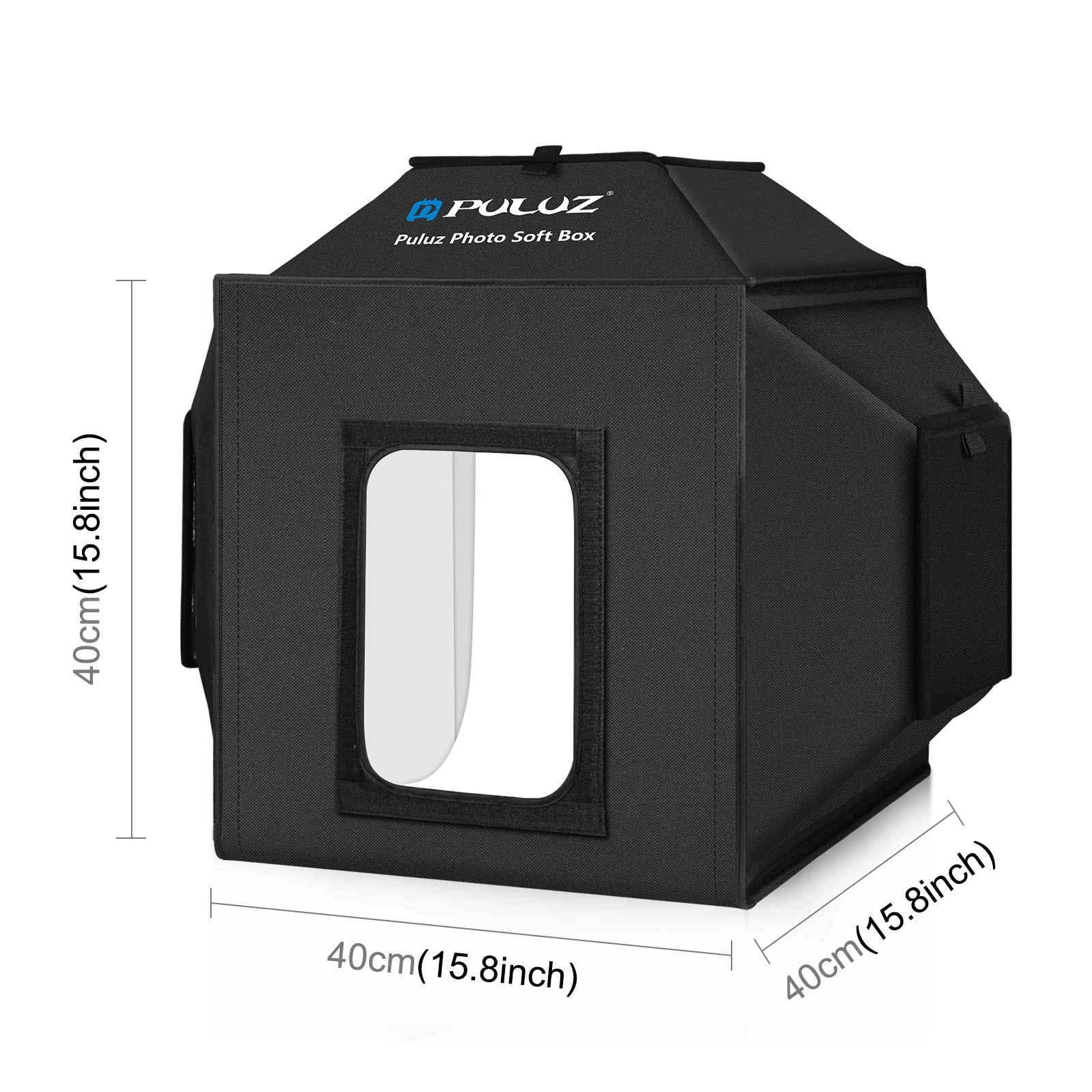 PULUZ 40cm 접이식 72W 5500K 스튜디오 촬영 텐트 소프트박스 사진 조명 키트 (4가지 색상 조명 세트 포함)