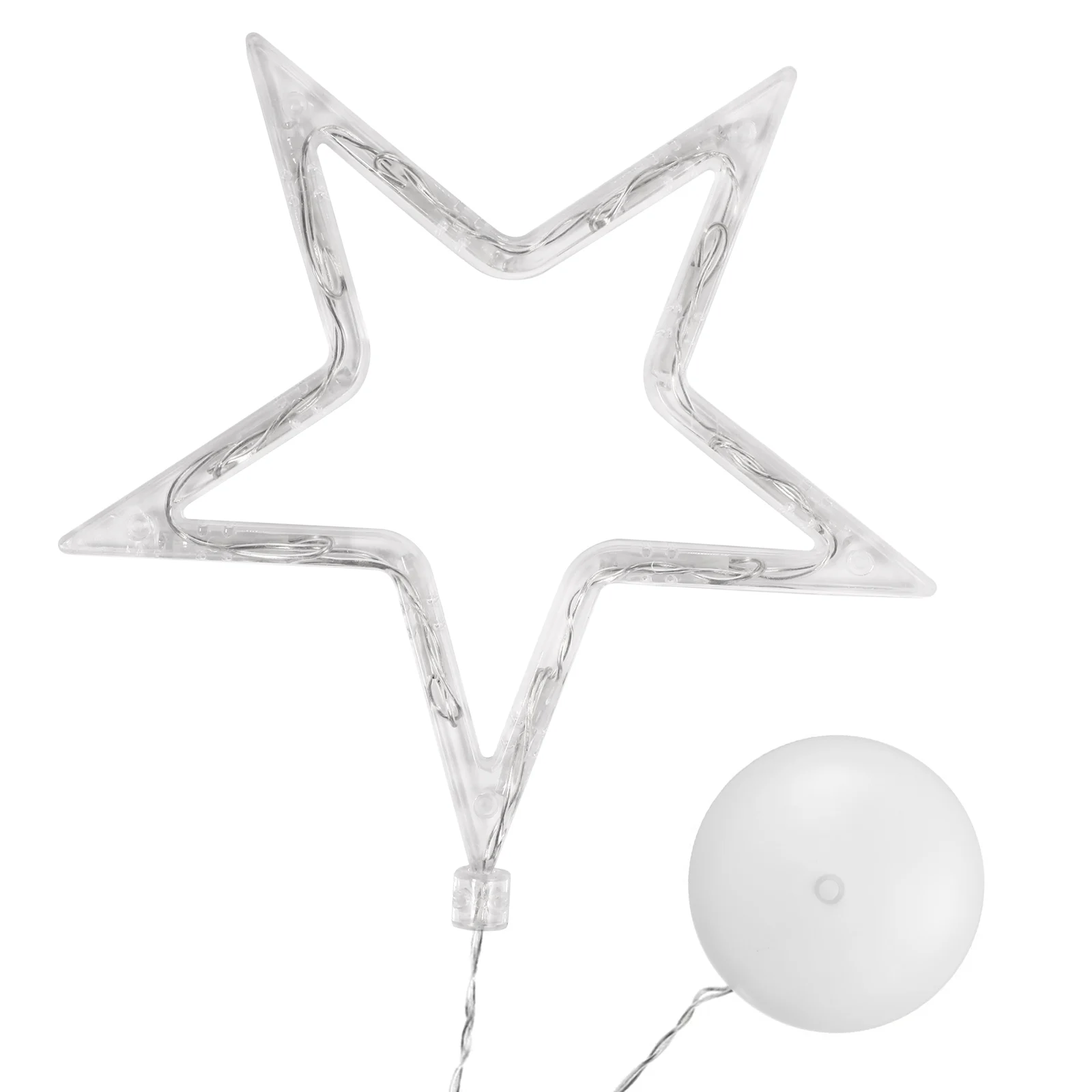 

10 LED Hanging Window Lights Power Five-Pointed Star Style Indoor Xmas Wedding Party Decoration Bright Fairy String