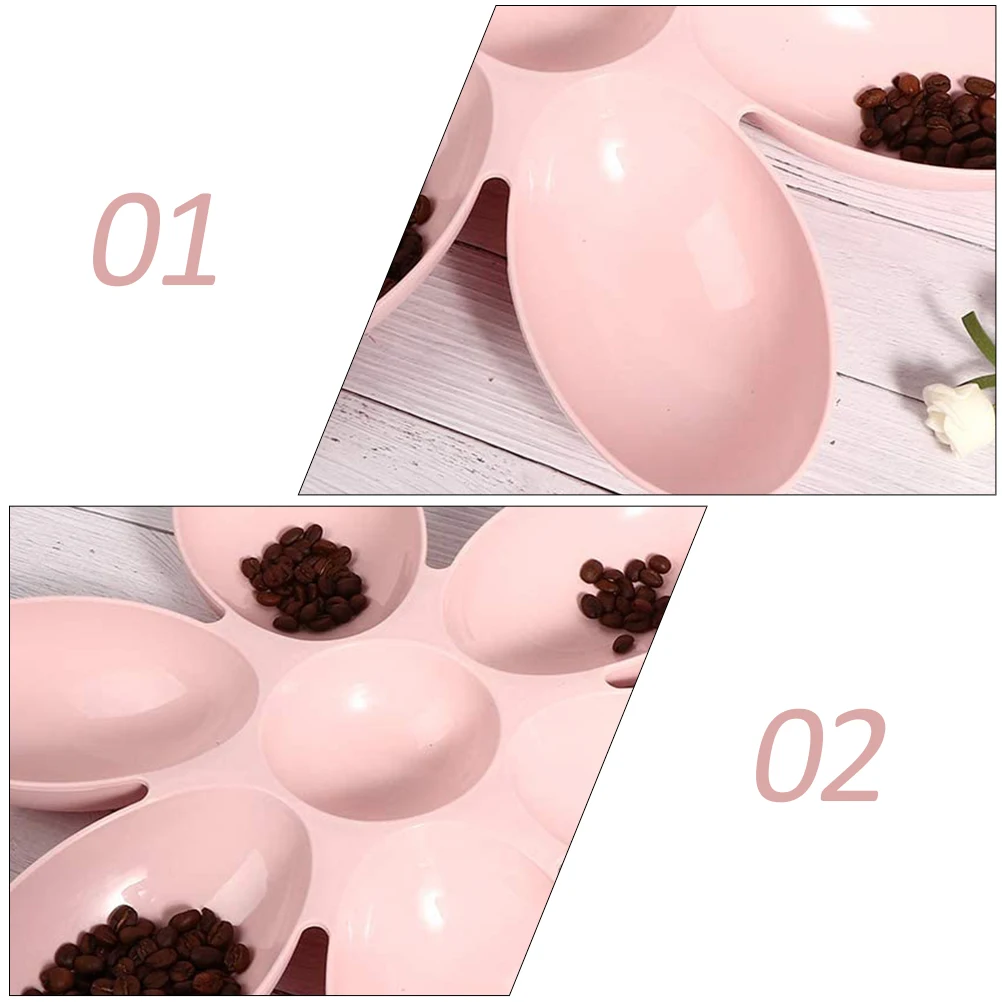 

Pink Pet Feeding Cats Dogs Small Size Flower Shape Durable Material Non Slip Cat Food Bowl Dog Water Bowl Pet Accessories