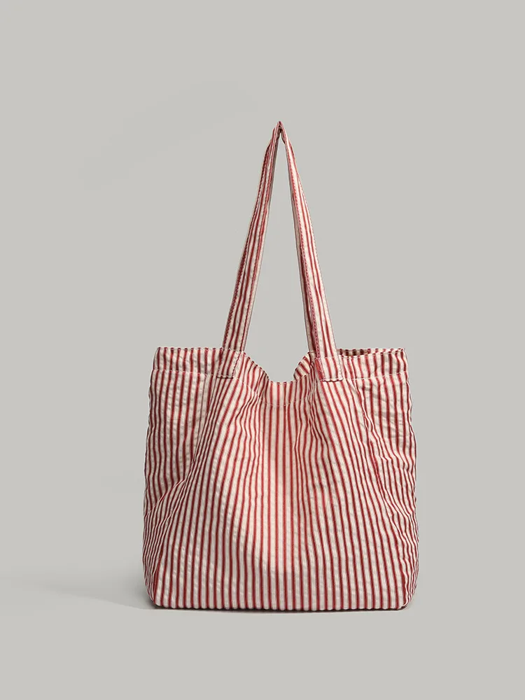 

YIFAN Large Women Woolen Canvas Bags Checked Pattern Design Handbag Soft Warm Cloth Fabric Big Tote Ladies Casual Shoulder Bag