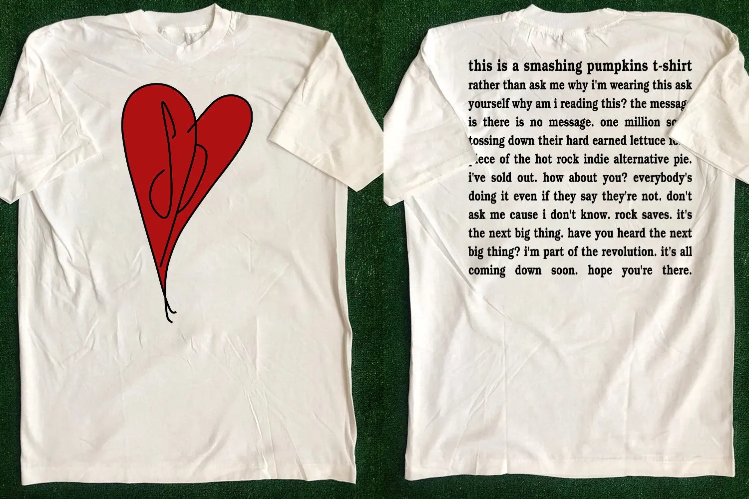 Smashing Pumpkins Heart Manifesto Siamese Dream T-shirt the