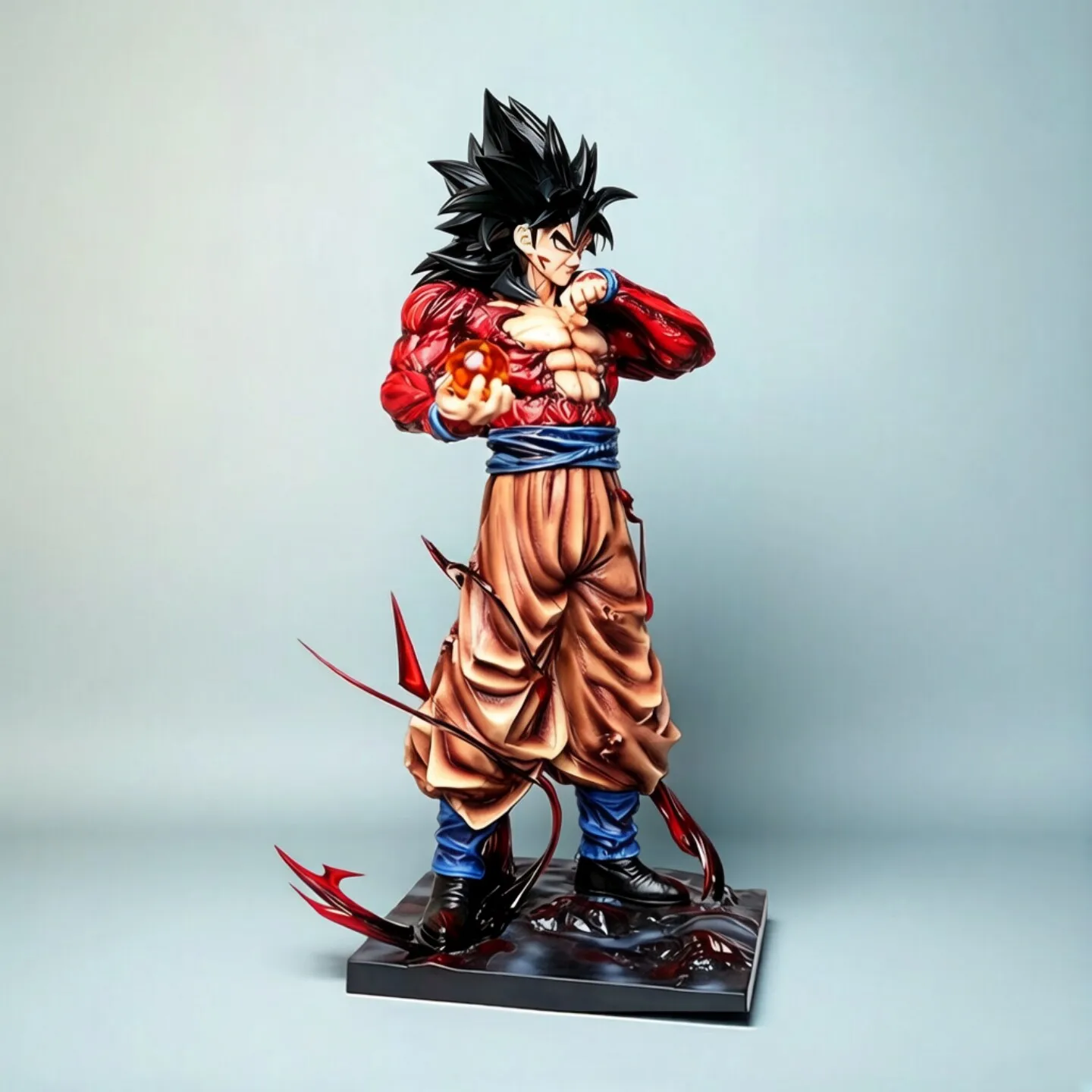Spot Dragon Ball Z GK Goku Character Replaceable Hand Ssj4 Anime Model Super Saiyan 4 Son Goku Toy Gift Collection view 3