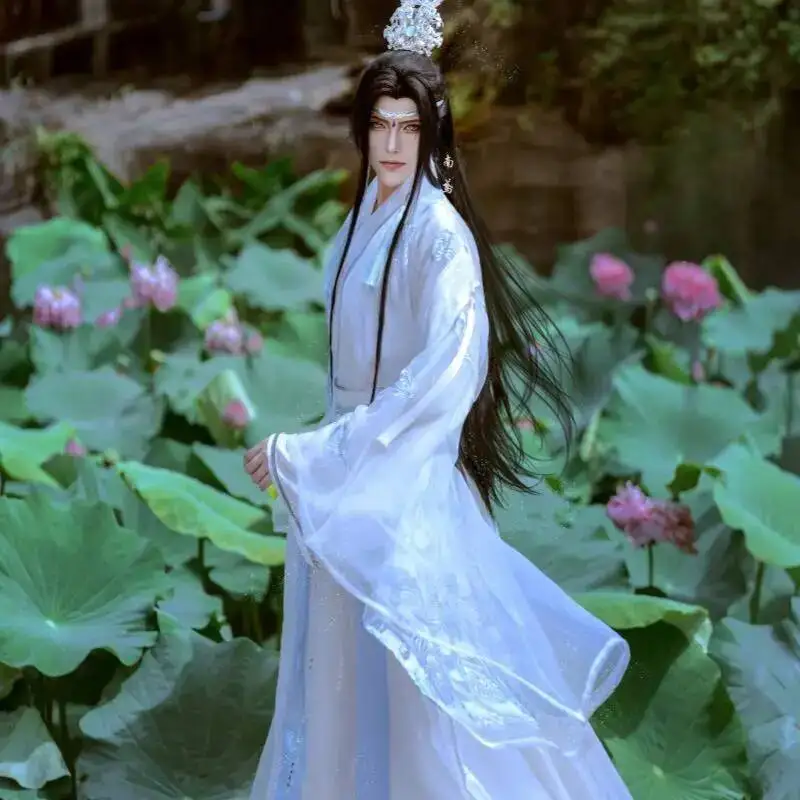 

Культивирование демонического гроссмейстера Blue Of Forget Machine Lanwangji Хэллоуин Cos Косплей Антикварный карнавальный костюм Fiesta