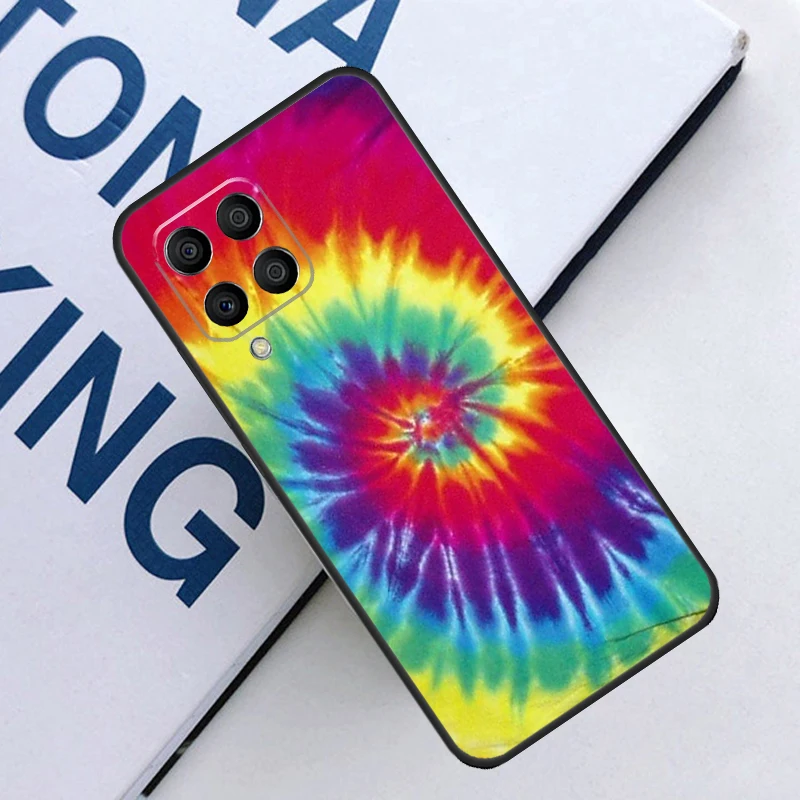 Colorful Tie Dye Rainbow Hippie Art Cover For Samsung Galaxy M12 M32 M52 M20 M31S M51 M21 M13 M23 M33 M53 M14 M34 M54 Back Case