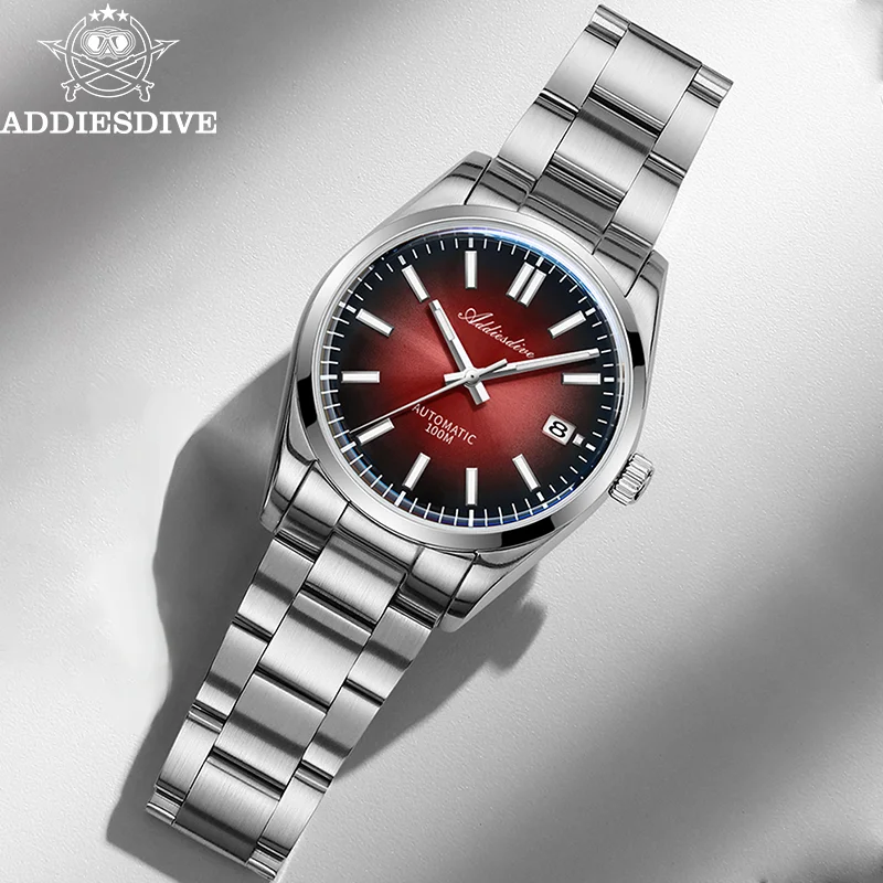 

ADDIESDIVE Luxury Men's Watch 39mm Sappire Glass NH35 Automatic Watches Waterproof Gradient BGW9 Luminous GADA Mechanical Watch