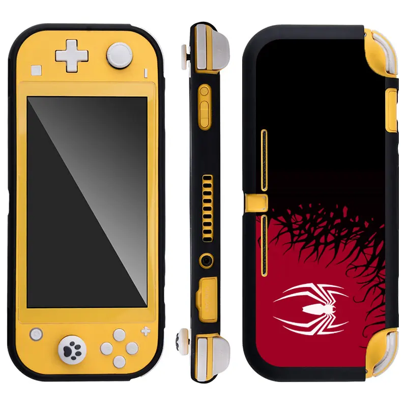 เคสลายการ์ตูนแมงมุมสำหรับ Nintendo Switch Lite คอนโซลเกมฝาครอบป้องกันซิลิโคน TPU แบบนิ่มอุปกรณ์เสริมผิวเคสสำหรับ Nintendo Lite