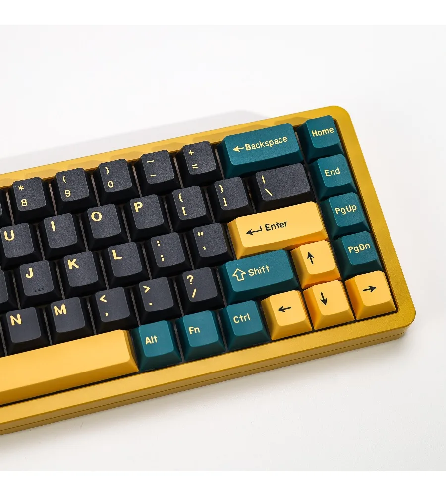 Keycap Personality Original factory height Full set Cherry office machinery keyboard keycap Green two-color molding PBT keycap
