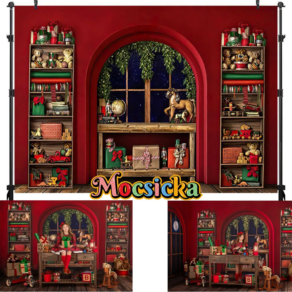 خلفية تصوير عيد الميلاد ، إكليل شجرة عيد الميلاد ، مدفأة ، متجر حلوى ، ديكور حفلة ، عائلة بأكملها ، إكسسوارات استوديو خلفيات