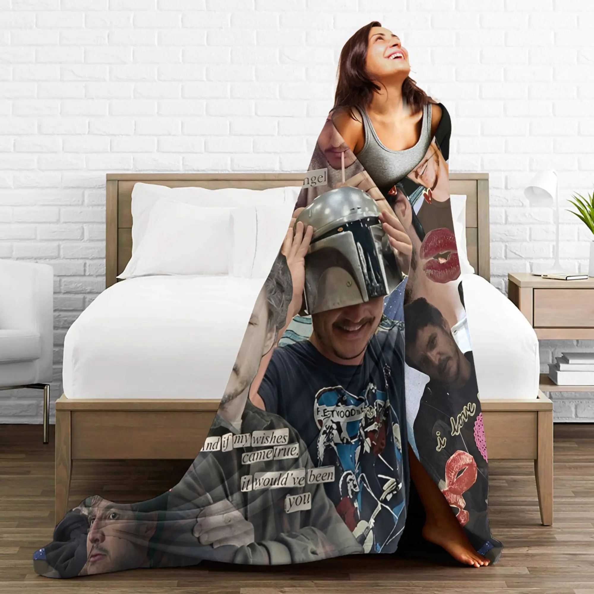 خوسيه بيدرو بالمسيدا باسكال بطانية التخييم الفانيلا رمي بطانية للأريكة السرير سوبر دافئ جودة مخصصة المفرش هدية فكرة