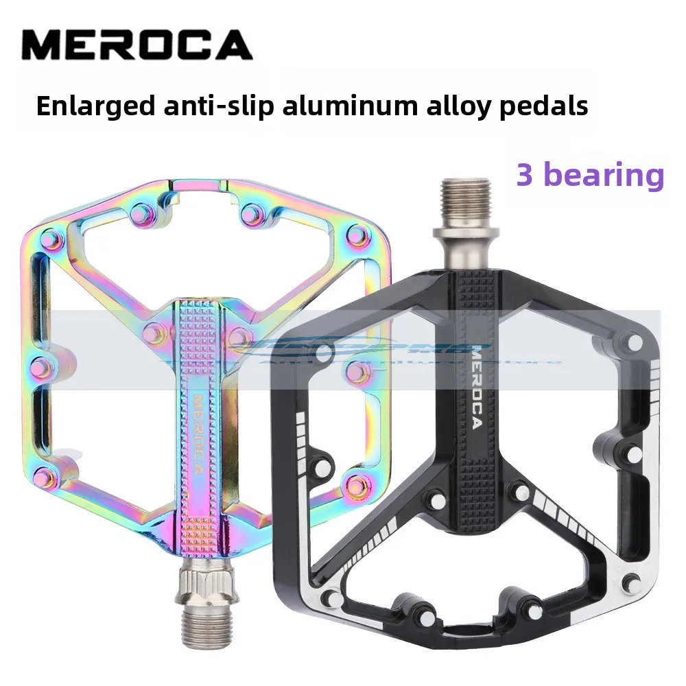 

MEROCA Sanperin bicycle pedal mountain road aluminum alloy enlarged non-slip pedal cycling pedal