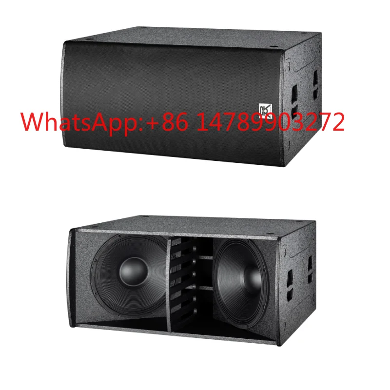 Dual 18 Inch 2400W Neodymium Subwoofer Bass Speaker Professional Stage Audio Equipment for Disco