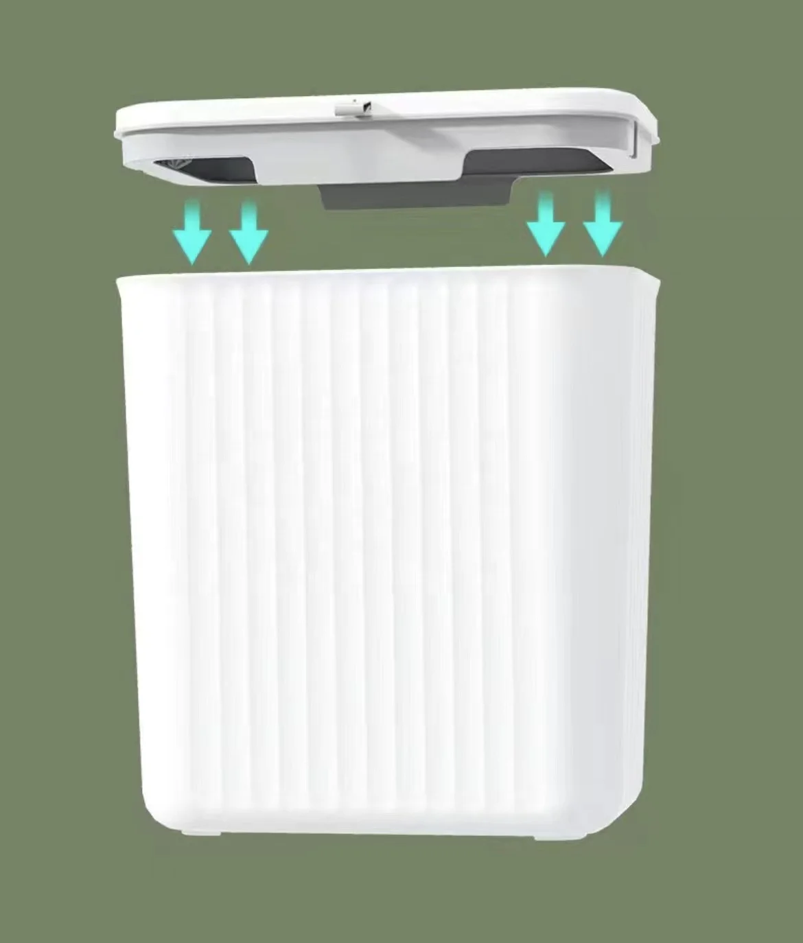 Bathroom Garbage Can Wall Wall Mounted Waste Bin Food Waste Compost Bin Kitchen Plastic Hanging Trash Can With Lid