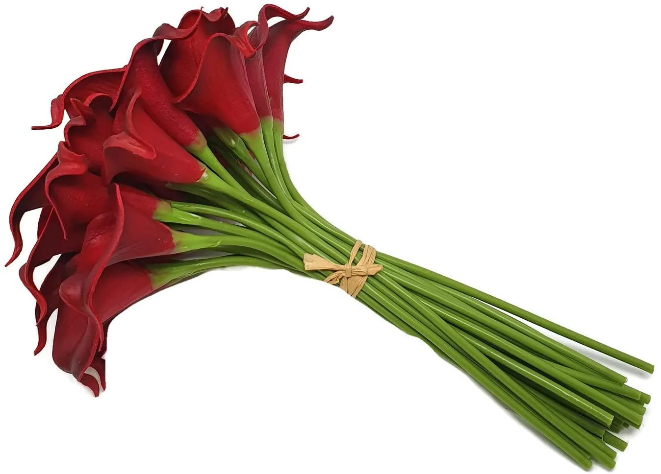 14' Realistische Latex Calla-Lilien-Sträuße Künstliche Frühlingsblumen für Heimdekoration, Hochzeitssträuße und Tischdekoration (10er-Pack) – Detail 4