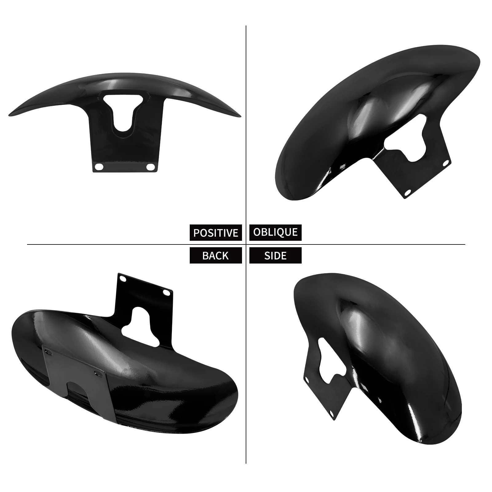 Motorcycle Gloss Black Front Fender Mudguard Cover Iron For Harley Softail M8 Fatboy FLFBS FLFB 2018-23 For 160 R18 Front Wheel