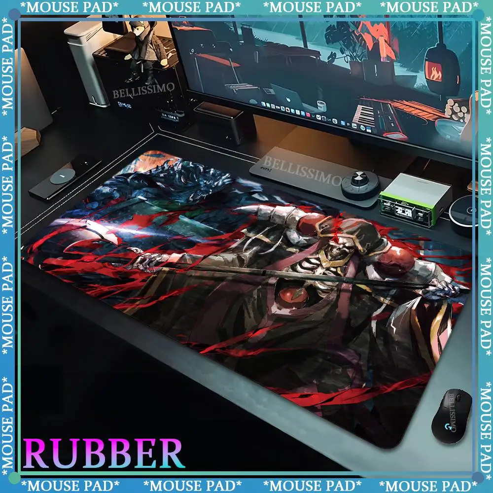 

Game O_OVERLORD XXL Mouse Lock Edge Pad Kawaii mat Oversized Game Office Accessories Computer Cabinet Pad Mouse Rubber Game Pad