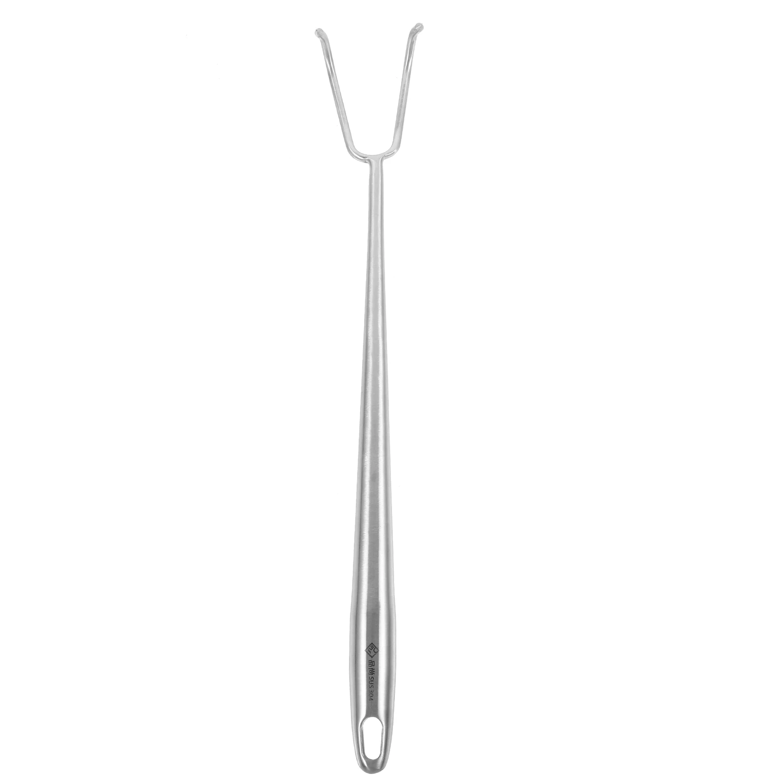 

304 Stainless Steel Meat BBQ Roasting Hook Kitchen Grill Fork Food Hook for Home Commercial Use Picnic Barbecue Turner Metal