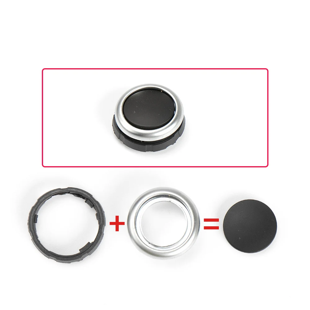 Car Air Conditioning Switch Climate Control AC Volume Audio-Tune Knob Cover Ring Button Trim for F10 F07 F06 F12 F01 F02