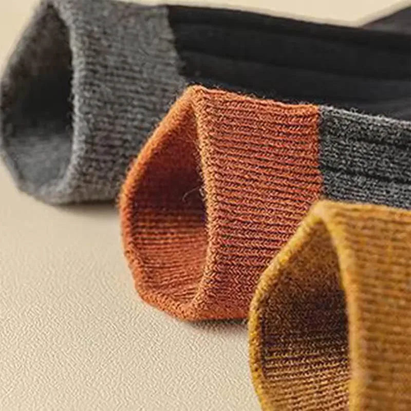 3 Pairs of Men's Color Blocking Color Breathable Sports Socks Deodorizing Casual Sweat Absorbing Comfortable Business Socks
