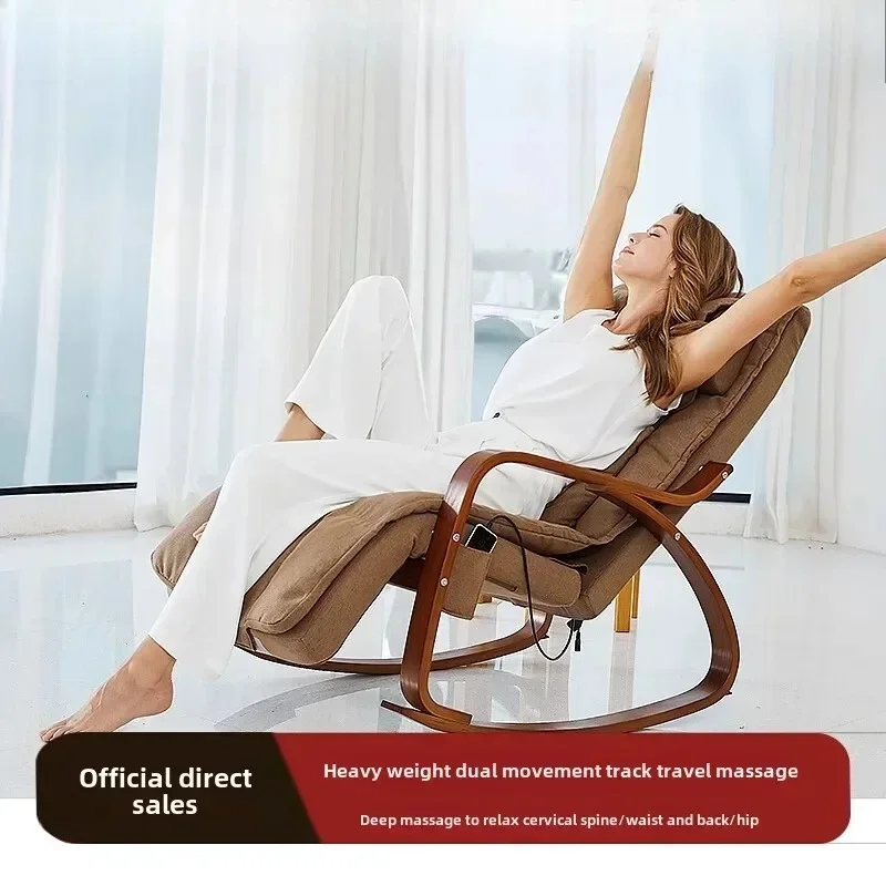 Compact Rocking Massage Chair for Home and Office - Cervical Spine Kneading Support