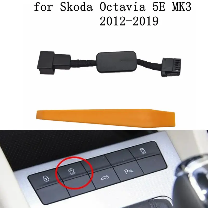 Skoda Octavia 5E MK3 2012-2019 Stop Start Engine Eliminator Auto Start & Stop Canceller Device with Disable Cable for Car