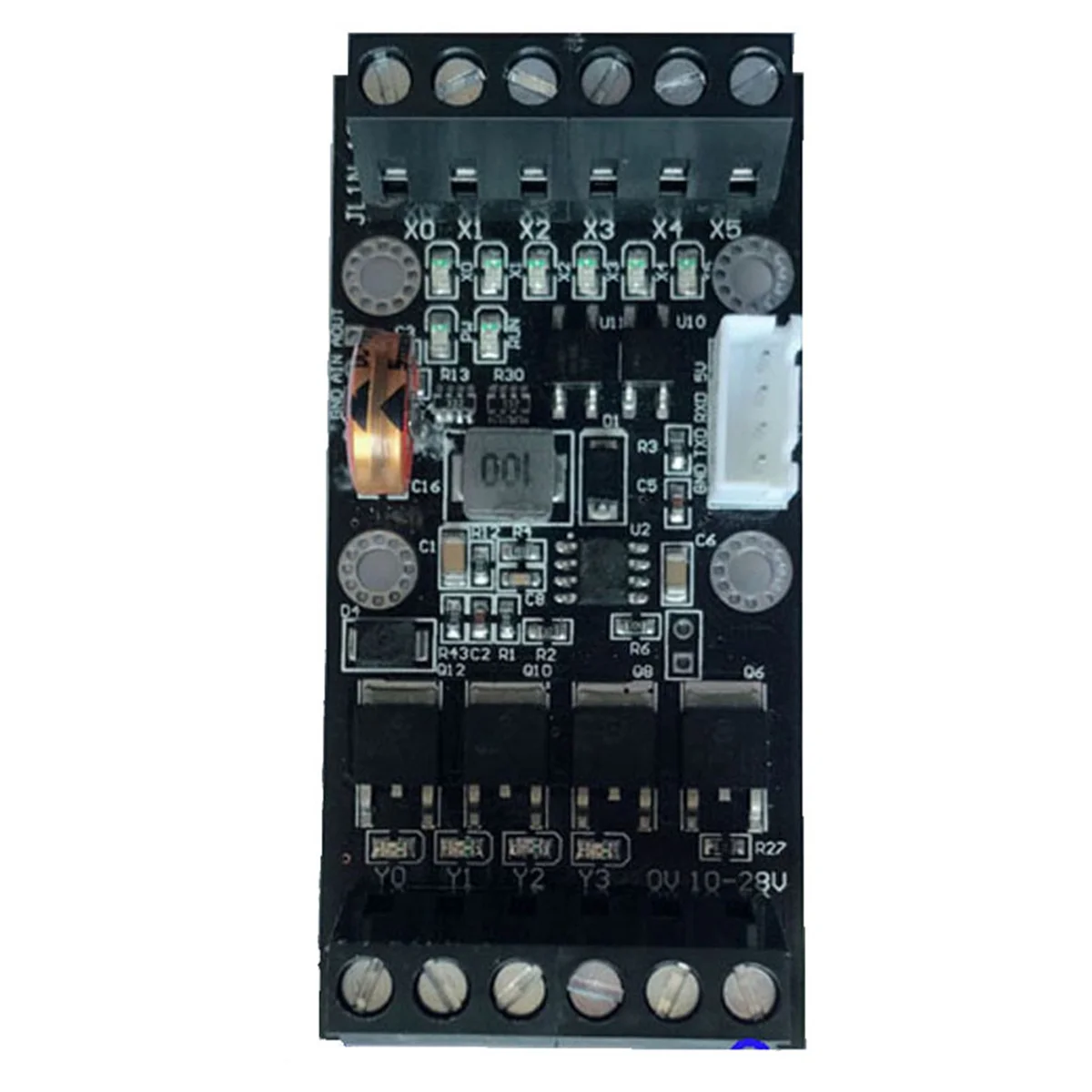 Imagem -06 - Plc Industrial Control Board Transistor Fx1n10mt Saída em Out Dc1028v Fonte de Alimentação com Cabo de Programa