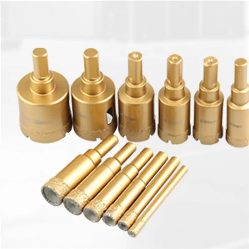 KYCOR-24Pc Brazing Hole Opener Marble Multi-Purpose Drilling Bit Vitrified Brick Stone Reaming Bit Set 6-35Mm