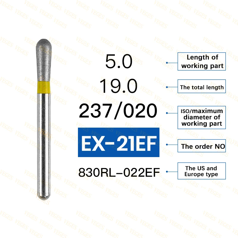 10 Stuks Tandheelkundige Fg Diamant Burs Tandheelkundige Hoge Snelheid Handstuk Burs Tandheelkundige Diamant Burs 1.6Mm Schachtdiameter