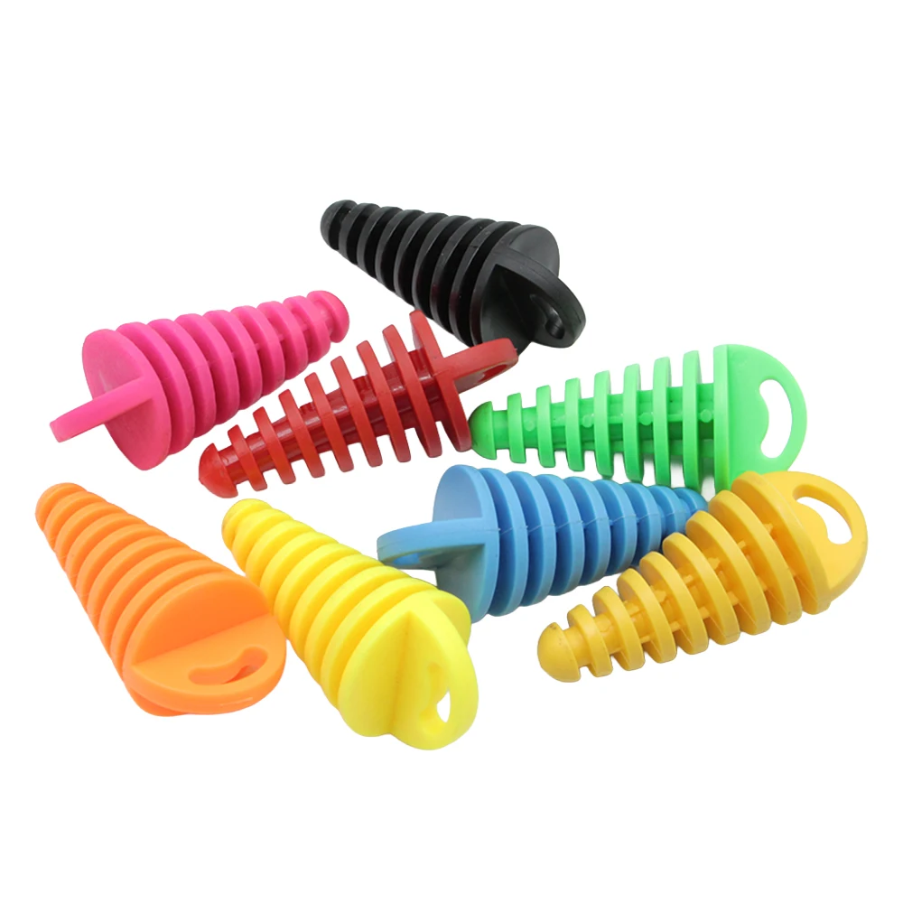 Motorcycle Exhaust Pipe Plug Motocross Tailpipe Rubber Air Bleeder Plug Exhaust Wash Plug Pipe Protector Cover