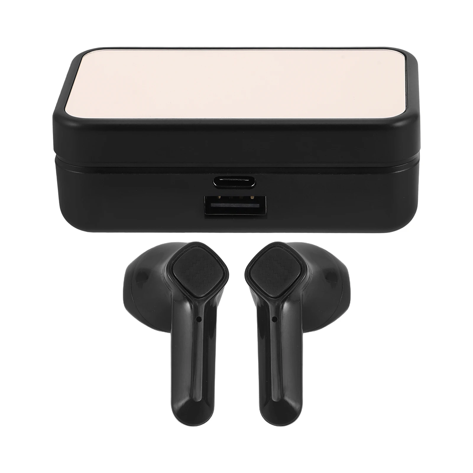 

1 set 1 Set Headphones Mirror Screen Wireless Dual Ear Sports Earphones Work Out Running Gaming Portable Earbuds