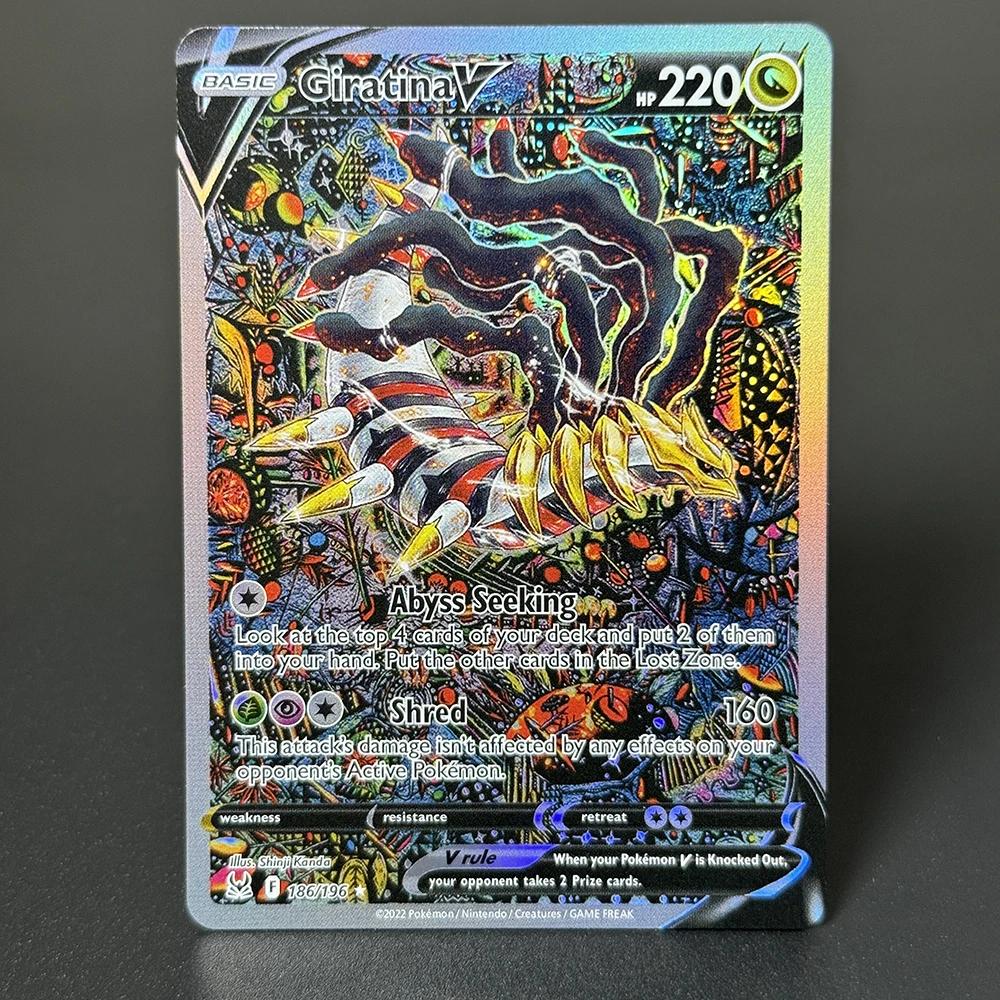 PKM Foil Cards Proxy Cards Gengar Shining Mewtwo Shining Tyranitar Gengar VMAX Giratina V Shining Gyarados Chariza Mew ex PTCG