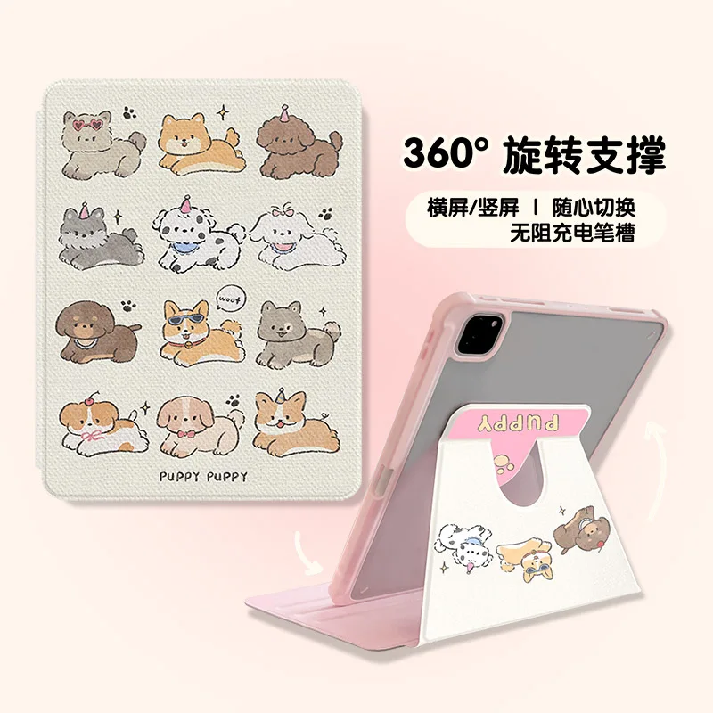 

Cute Dog Cases For iPad 2024 Air Pro 11 12.9 13 2022 Case 10.2 7th 8th 9th 10th Gen Cover Air 5 4 3 10.9 Case 9.7 5th 6th Funda